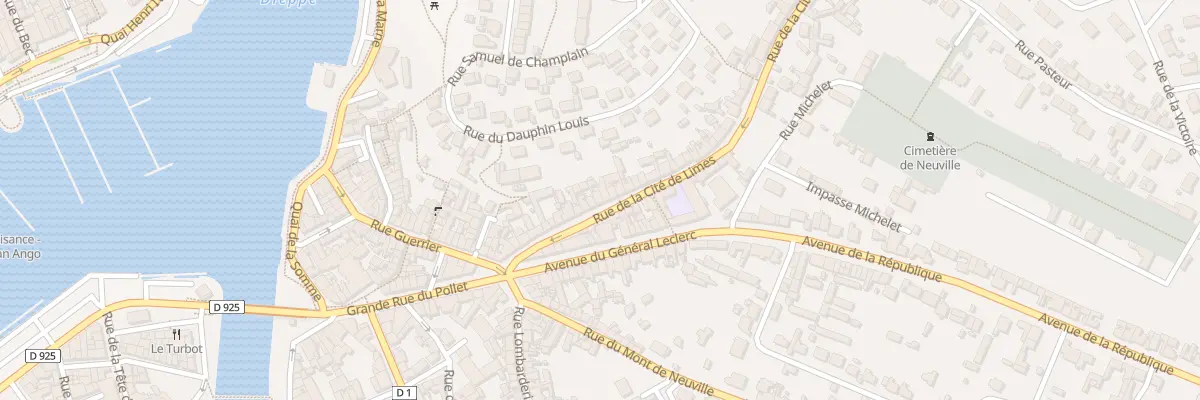 Plan du 33 Rue de la Cite de Limes à Dieppe