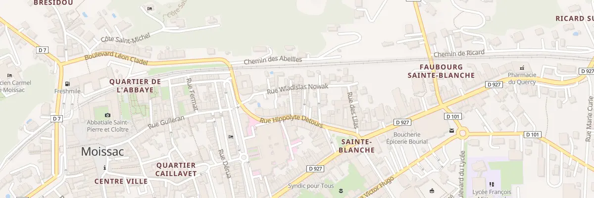 Plan du 6 Rue des Fleurs à Moissac