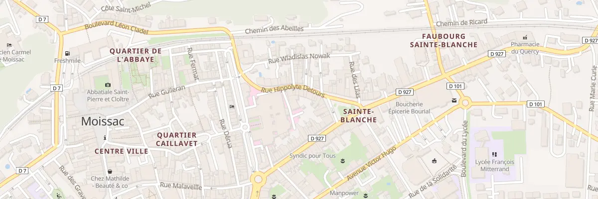 Plan du 8 Rue Hippolyte Détours à Moissac