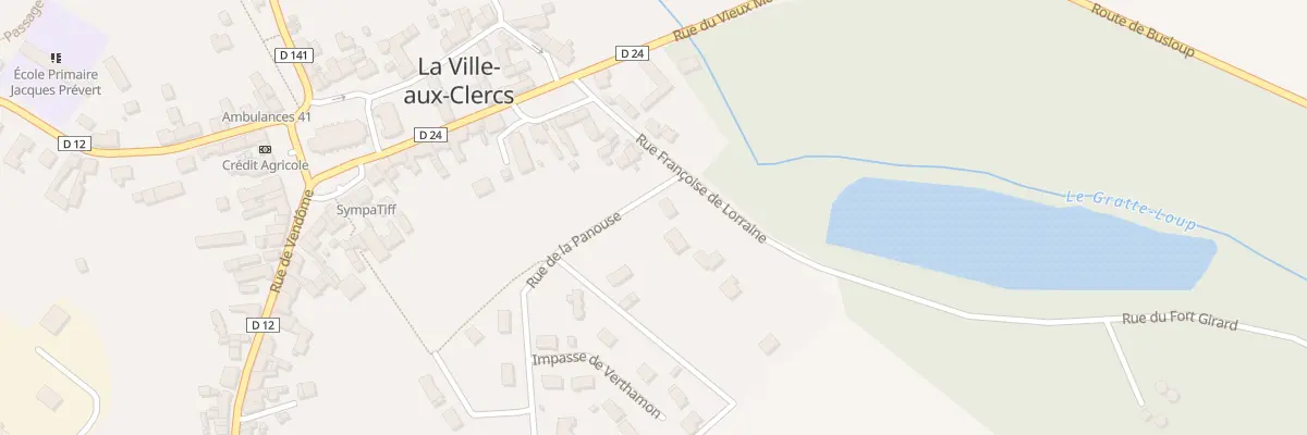 Plan du 6 Rue Françoise de Lorraine à La Ville-aux-Clercs