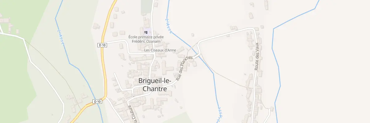 Plan du 6 Rue des Planches à Brigueil-le-Chantre