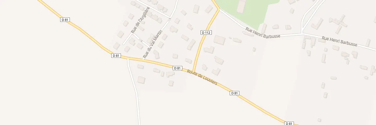 Plan du 1002 Rte de Louviers à Terres de Bord