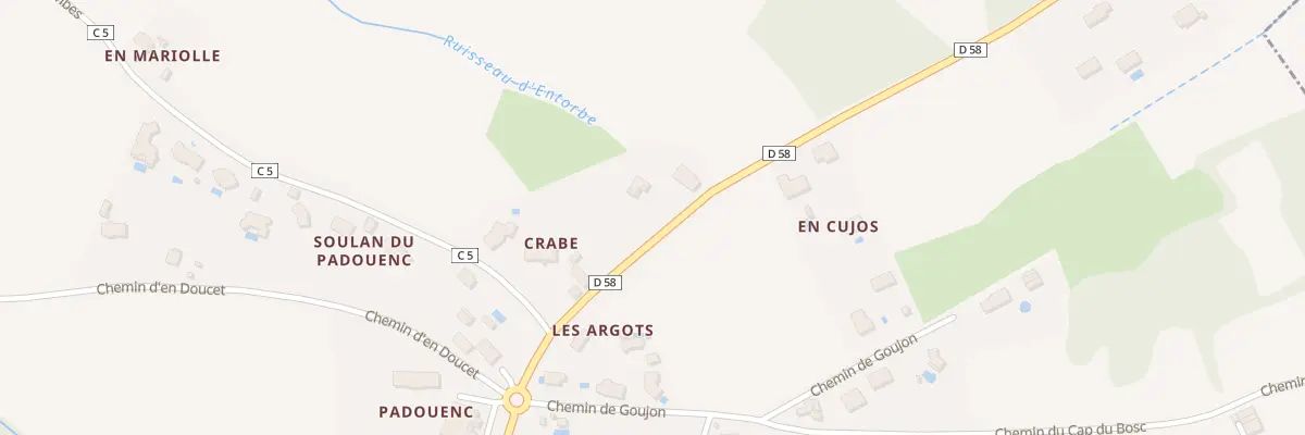 Plan du 7 Crabe à Empeaux