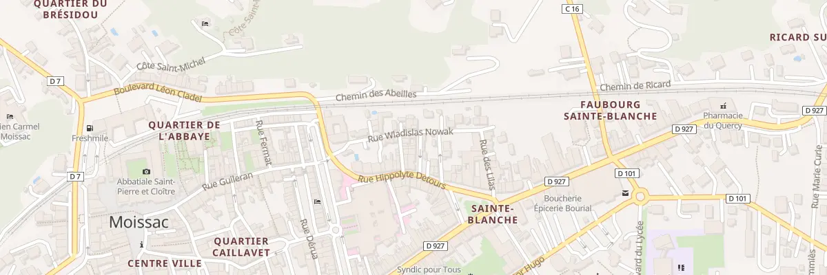 Plan du 2 Rue des Fleurs à Moissac