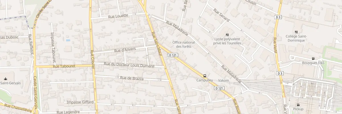 Plan du 93 Rue Bouquet à Rouen