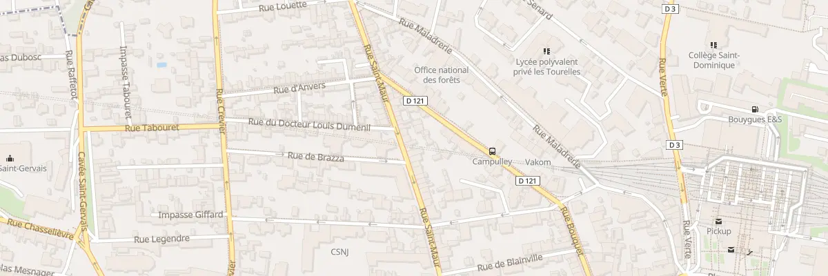 Plan du 70 Rue Saint Maur à Rouen