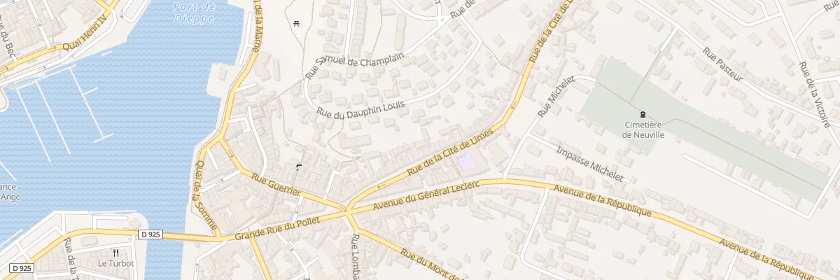 Plan du 39 Rue de la Cite de Limes à Dieppe
