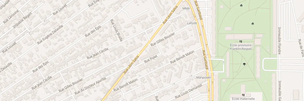 Plan du 23 Rue Gilles Bouvier à Sotteville-lès-Rouen