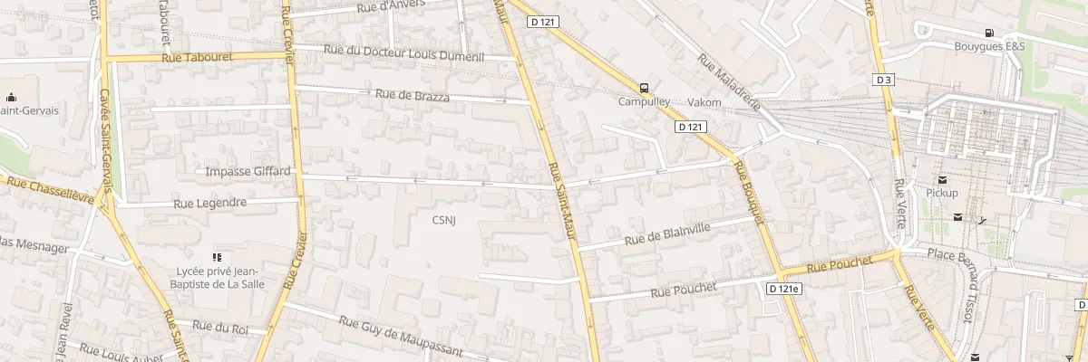 Plan du 33 Rue Saint Maur à Rouen