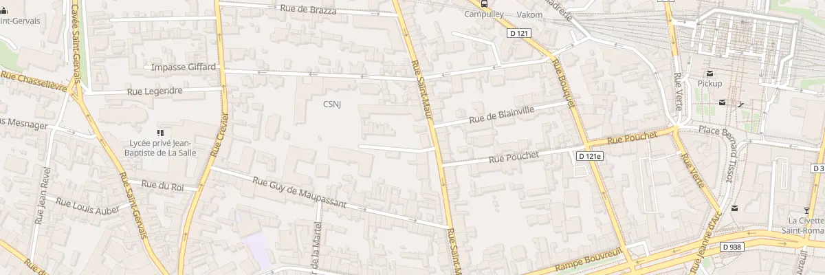 Plan du 23 Rue Saint Maur à Rouen