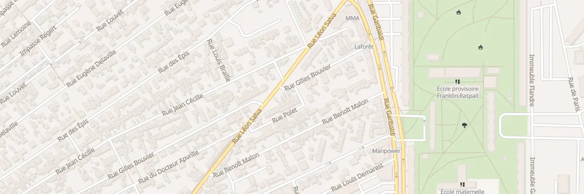 Plan du 19 Rue Gilles Bouvier à Sotteville-lès-Rouen