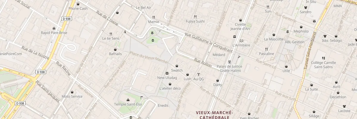 Plan du 2 Pl du Vieux Marche à Rouen