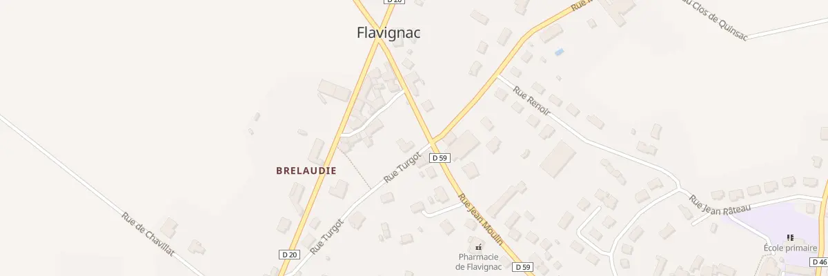 Plan du 29 Rue Jean Moulin à Flavignac