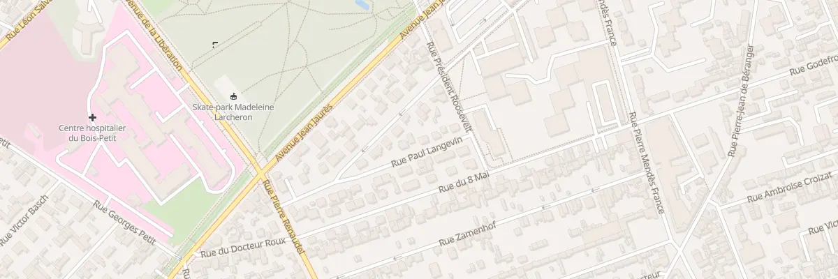 Plan du 20 Rue Paul Langevin à Sotteville-lès-Rouen