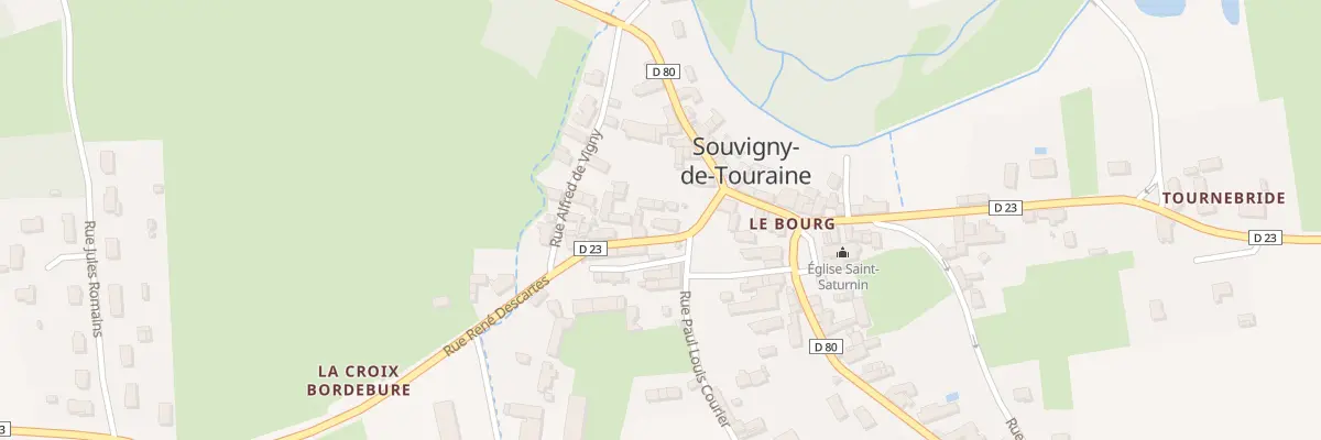 Plan du 2 Rue Descartes à Souvigny-de-Touraine