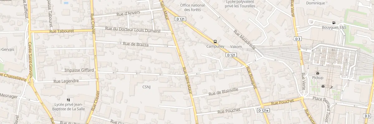 Plan du 50 Rue Saint Maur à Rouen