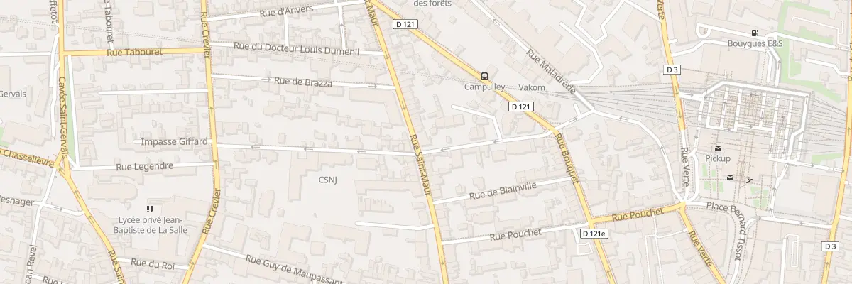 Plan du 46 Rue Saint Maur à Rouen
