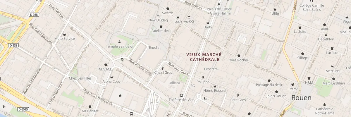 Plan du 86 Rue aux Ours à Rouen