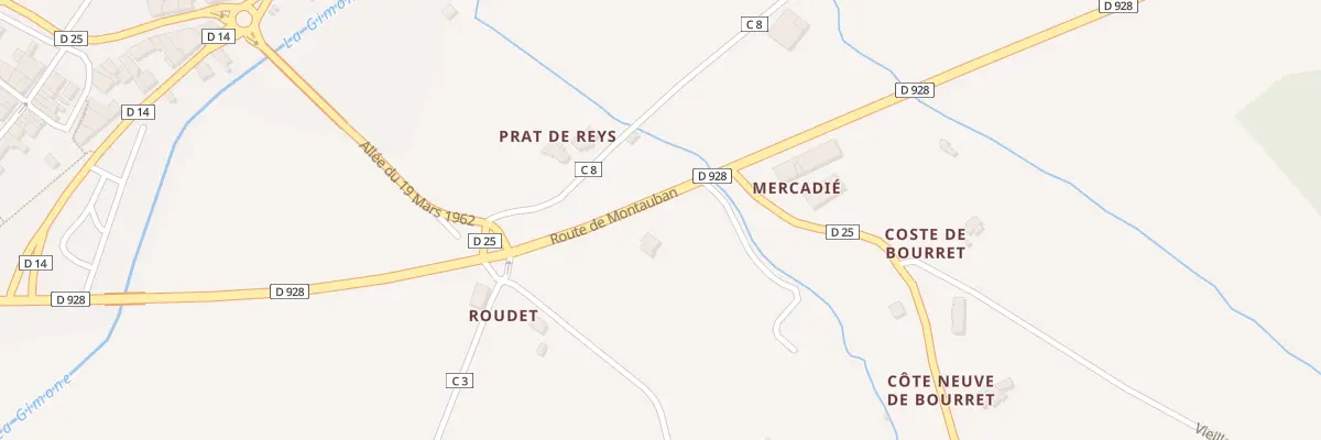 Plan du 5032 Miyoulet à Larrazet