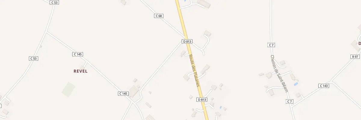 Plan du 1090 Rte des Platanes à Moissac