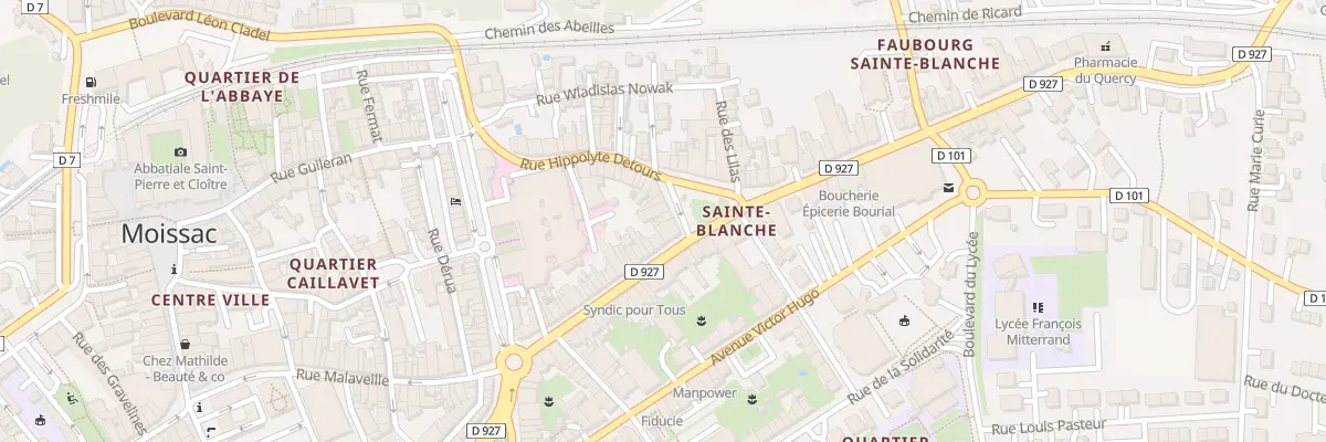 Plan du 8 Pl Sainte-Blanche à Moissac
