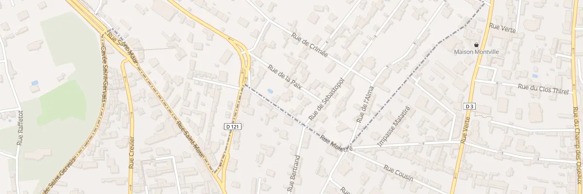 Plan du 1 Rue de la Paix à Mont-Saint-Aignan