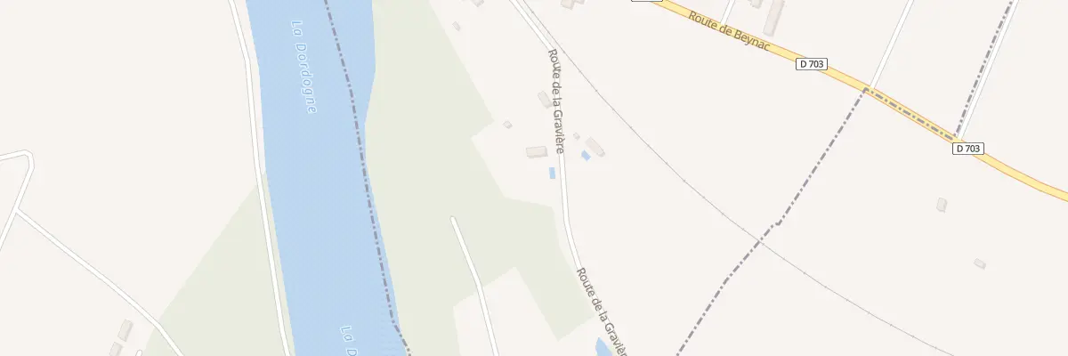 Plan du 1174 Rte de la Gravière à Castels et Bézenac