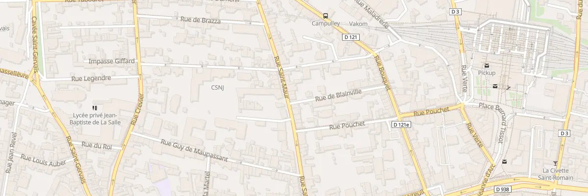 Plan du 34 Rue Saint Maur à Rouen