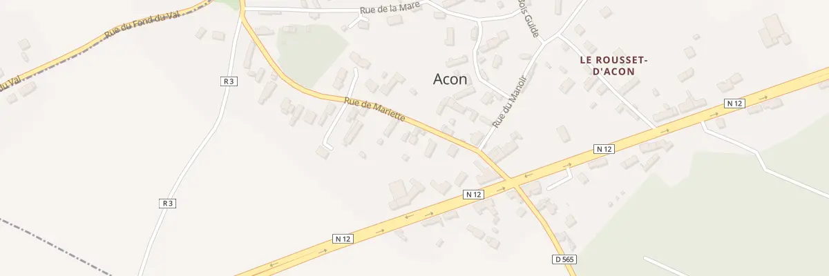 Plan du 7 Rue de la Mariette à Acon