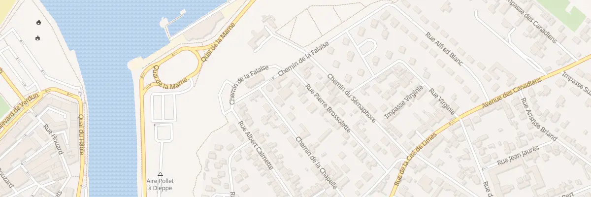 Plan du 21 Rue Pierre Brossolette à Dieppe