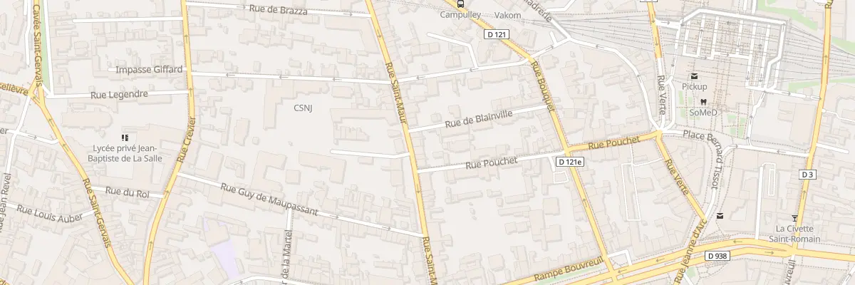 Plan du 30 Rue Saint Maur à Rouen
