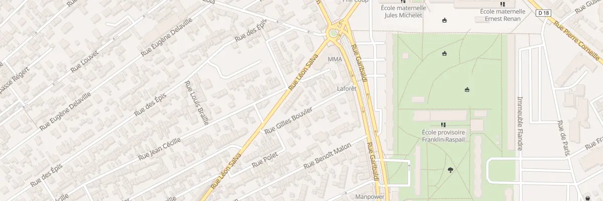 Plan du 23 Rue Leon Salva à Sotteville-lès-Rouen