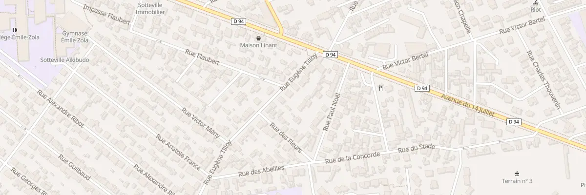 Plan du 9 Rue Eugene Tilloy à Sotteville-lès-Rouen