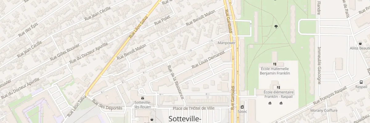 Plan du 16 Rue Louis Demarest à Sotteville-lès-Rouen