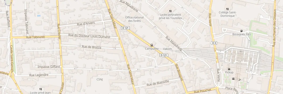 Plan du 75 Rue Bouquet à Rouen