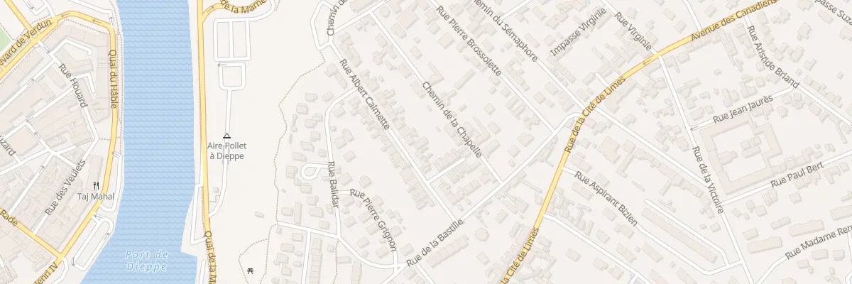 Plan du 13 Rue Albert Calmette à Dieppe