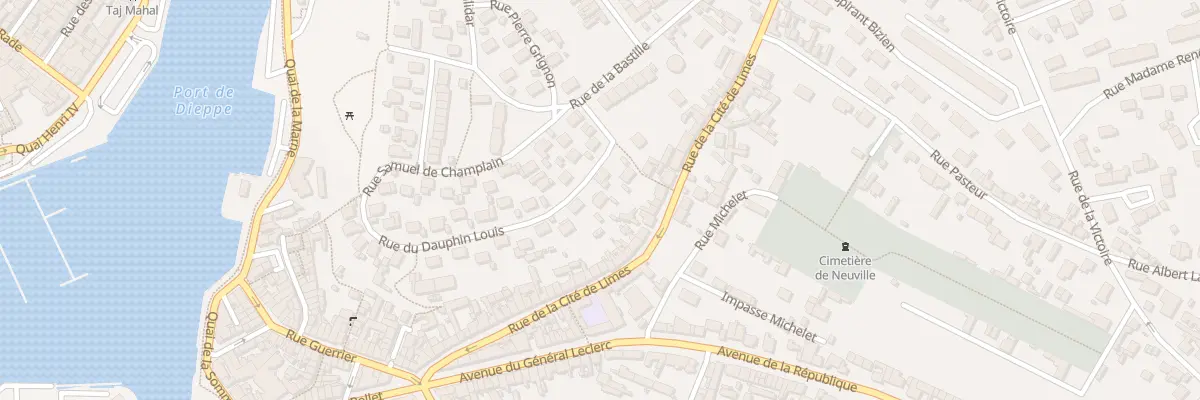 Plan du 58 Rue du Dauphin Louis à Dieppe
