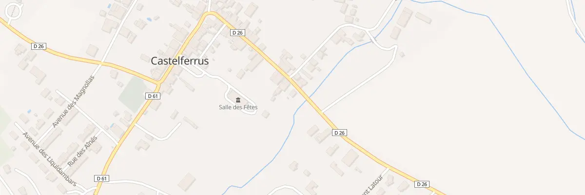 Plan du 1B Rue de la Poste à Castelferrus