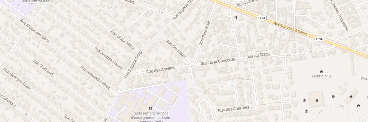 Plan du 1 Rue des Fleurs à Sotteville-lès-Rouen