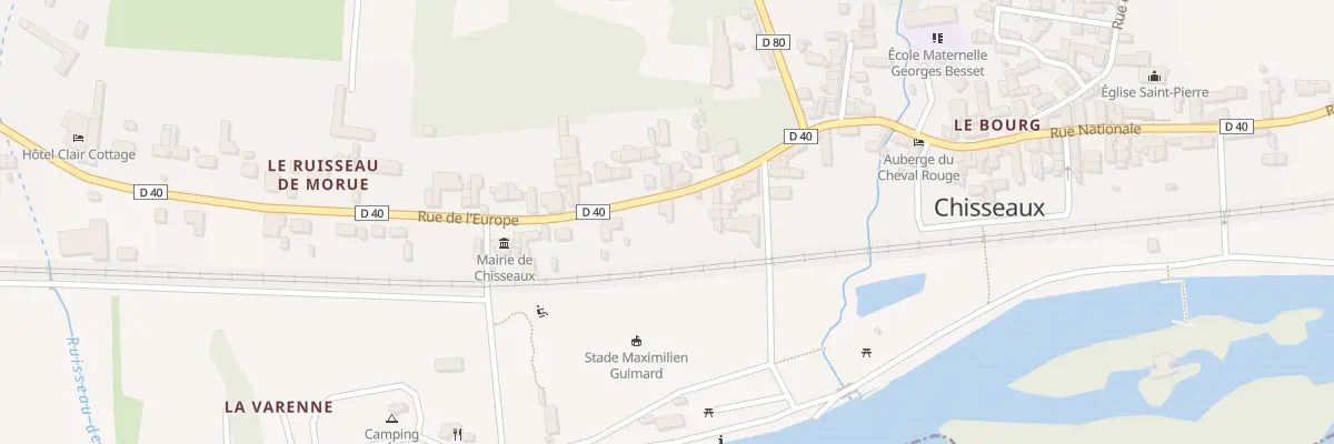 Plan du 12 Rue Nationale à Chisseaux