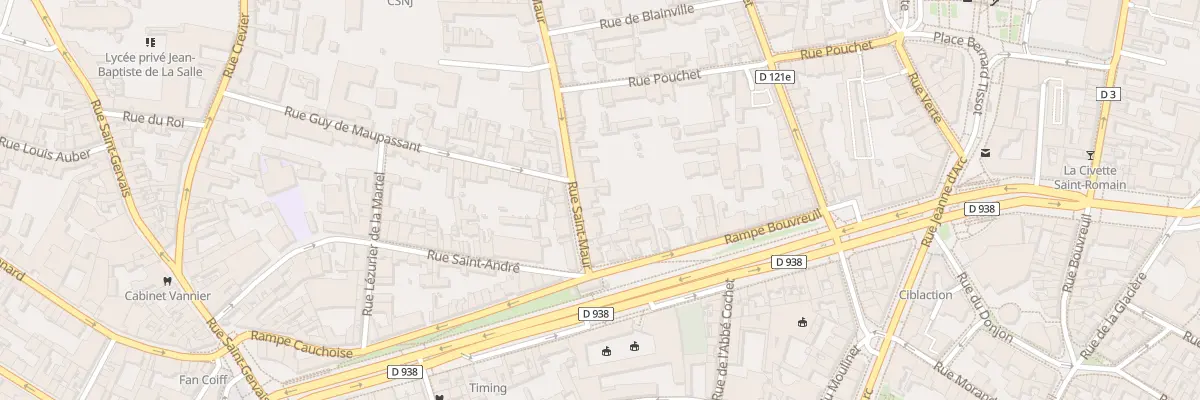 Plan du 8 Rue Saint Maur à Rouen