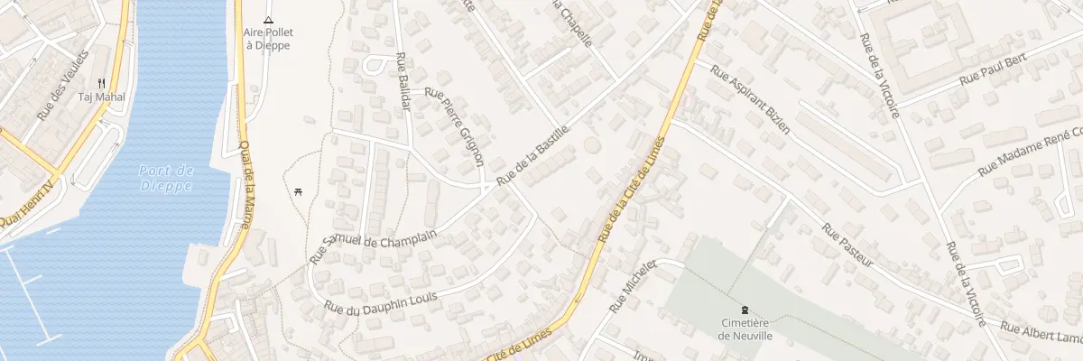 Plan du 33 Rue de la Bastille à Dieppe