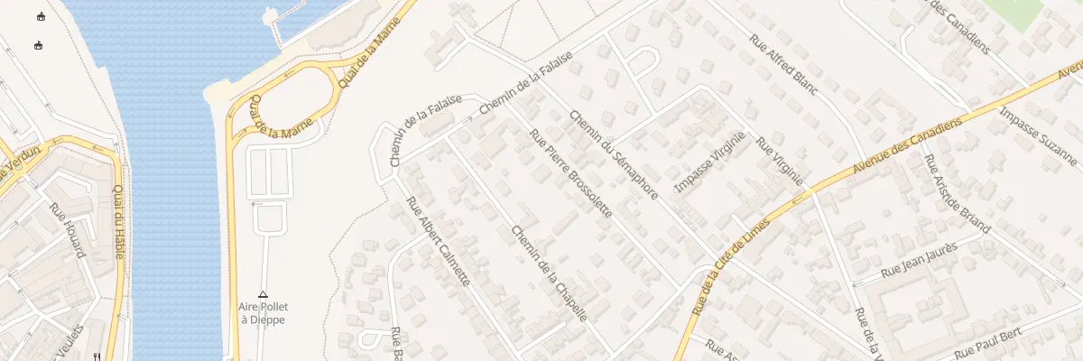 Plan du 17 Rue Pierre Brossolette à Dieppe