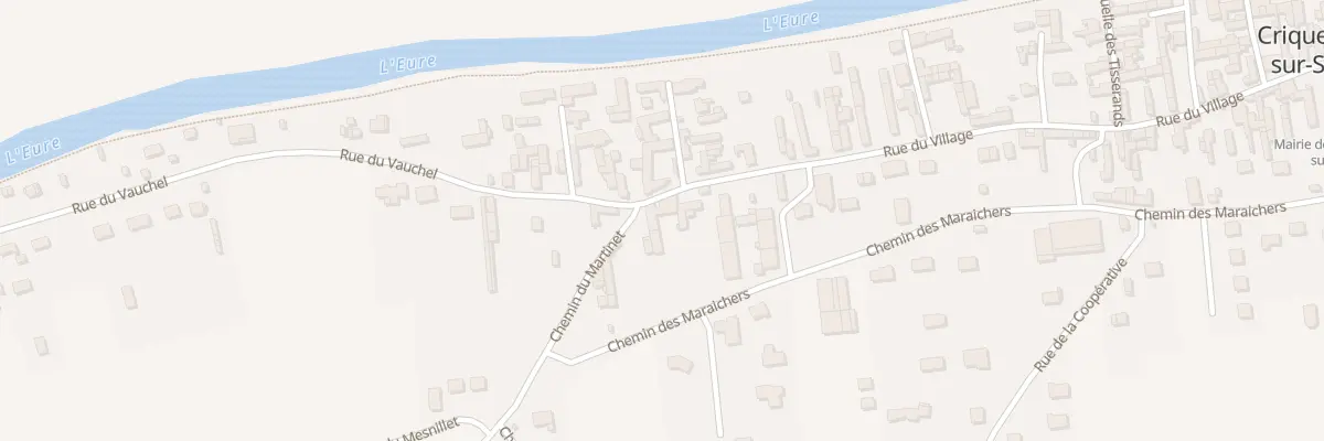 Plan du 1307 Rue du Village à Criquebeuf-sur-Seine