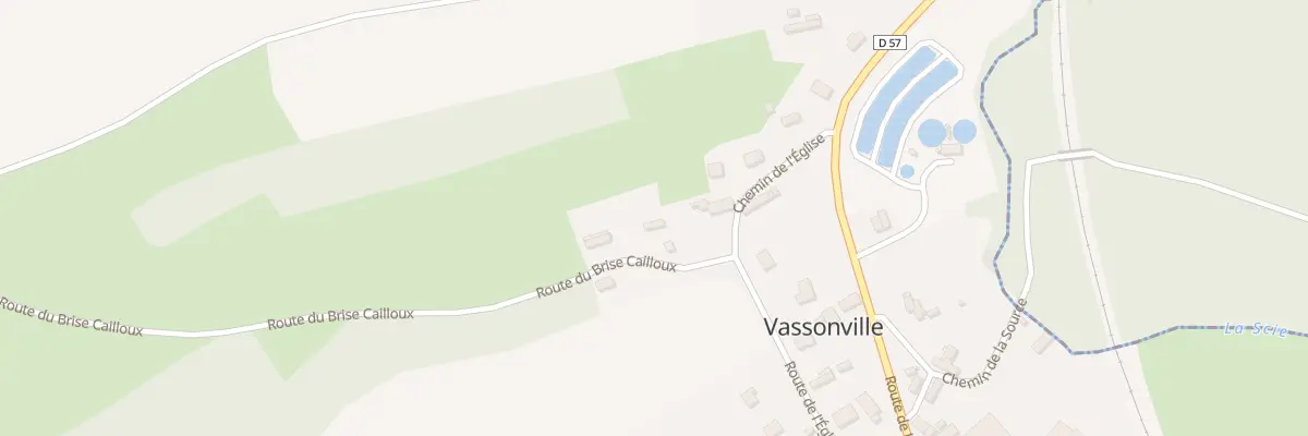 Plan du 46 Rte du Brise Cailloux à Vassonville