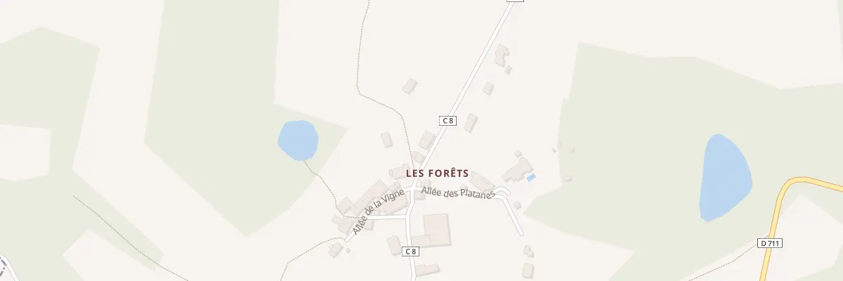 Plan du 21 Les Forêts à Chamboret
