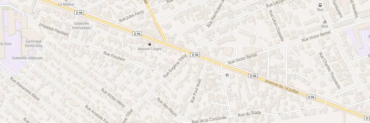 Plan du 1A Rue Eugene Tilloy à Sotteville-lès-Rouen