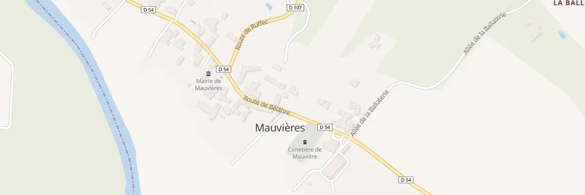 Plan du 11 Rte de Belabre à Mauvières
