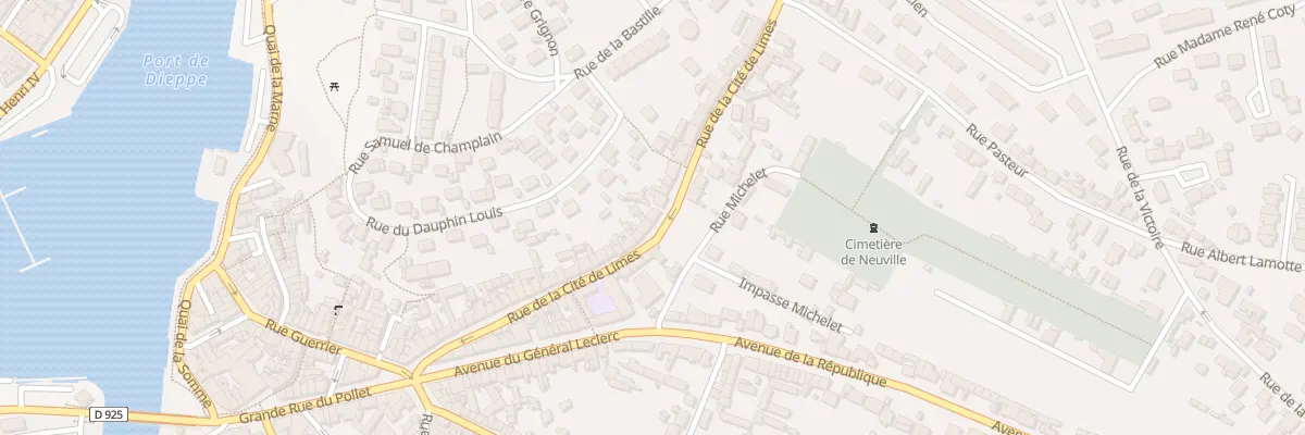 Plan du 83 Rue de la Cite de Limes à Dieppe