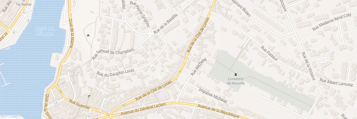 Plan du 91 Rue de la Cite de Limes à Dieppe